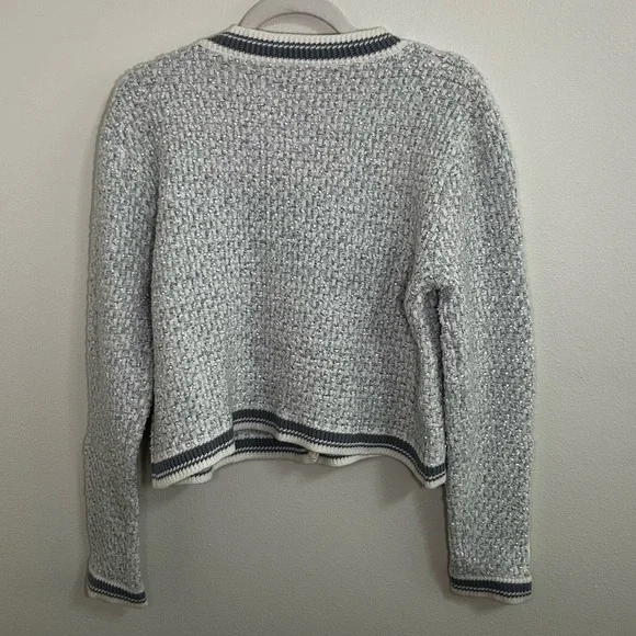 Urban Revivo shimmery knit cardigan with gold buttons - Picture 6 of 8